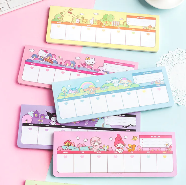 Sanrio Large Memo Pad/ Weekly Calendar