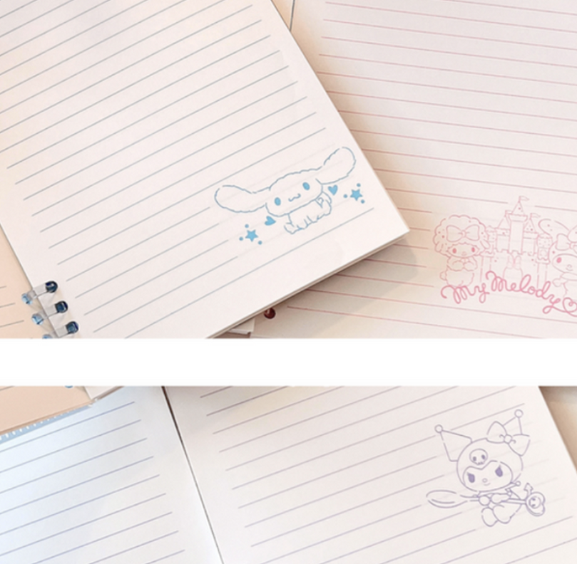 Fancy Sanrio Characters Notebooks