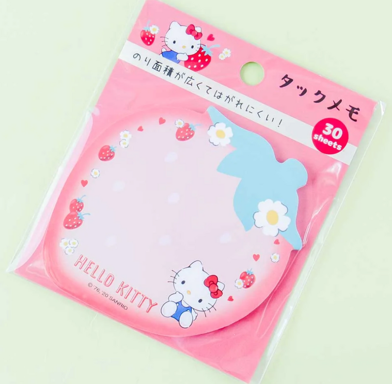 Hello Kitty Red Strawberry Sticky Note